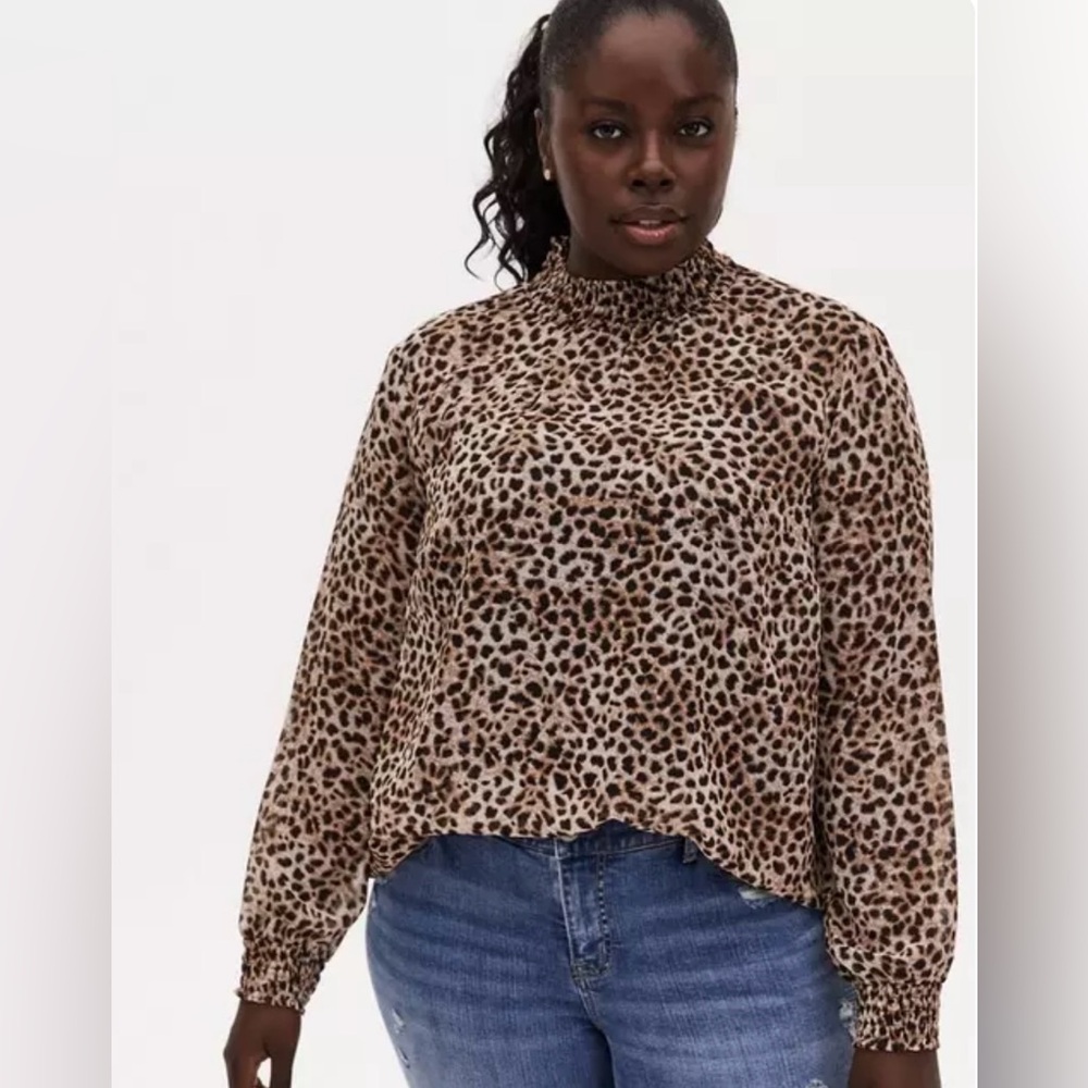 Torrid Leopard Print Blouse